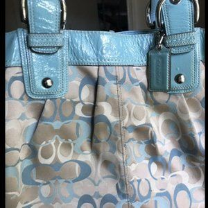 Coach Soho pleated signature optic tote